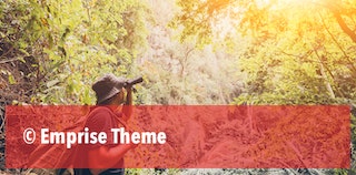 adventurer-holding-binoculars-bird-watching-hiking-trail-forest-cave-outdoor-activity-recreation-summer-vacation